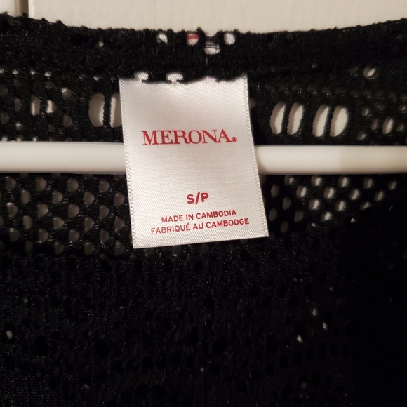 Women's Merona Crochet Lace Swimsuit Coverup W/ Removable Waist Tie - Picture 4 of 6